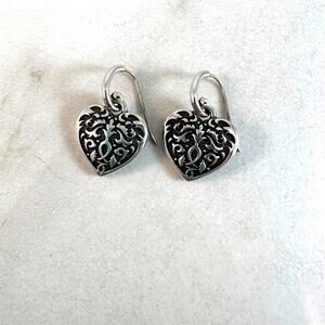 Brighton Cordoba scroll heart earrings